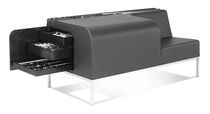 contemporary leather upholstered bench BANQUETTE VERYTABLES BILLARDS CHEVILLOTTE
