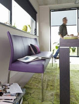 contemporary leather upholstered bench CRIC by Designteam & Hans Daalder Bert Plantagie BV