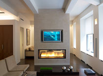contemporary mantel for built-in fireplace NEW YORK NY Get Real Surfaces