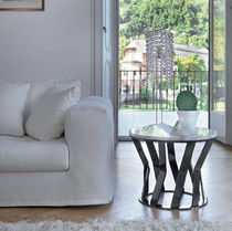 contemporary marble side table RAY by Stefano Betlio KLAB DESIGN