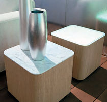 contemporary marble side table RIVER by Giuseppe Bavuso Acamdivani