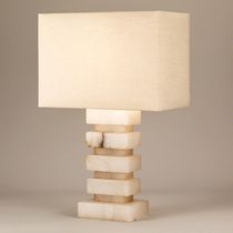 contemporary marble table lamp ALABASTER : CARTAGEN VAUGHAN