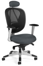 contemporary mesh executive armchair (with headrest) AVANTI �: 1946-2 GLOBAL totaloffice