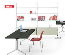contemporary metal and glass bookcase FREELY OFFICE IBEBI DESIGN