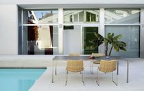 contemporary metal garden table ORION by Ronen Joseph Bonacina Pierantonio