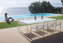 contemporary metal garden table LITTLE L by Frank Boschman Royal Botania - Red Label