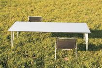 contemporary metal garden table LOGO Radar Produkte
