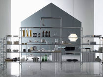 contemporary modular metal shelf by Enzo Mari SEATTLE Robots