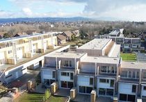 contemporary modular prefab building for housing development SUR LES MOULINS RESIDENTIAL DEVELOPMENT, DENGES Haring Engineering Ltd 