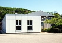 contemporary modular prefab building for offices VAN BAERLE Haring Engineering Ltd 