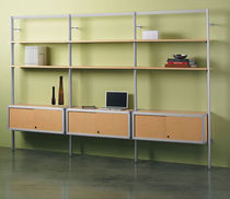 contemporary modular wooden and metal shelf MS Peter Pepper Products