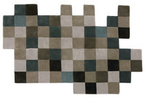 contemporary motif rug in New Zealand wool (handmade) DO-LO-REZ 1 GREYS by Ron Arad nanimarquina