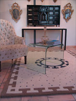 contemporary motif rug in wool and silk ORIENTE GARBARINO