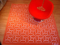 contemporary motif rug in wool (handmade) CLAUDINE by Patrick Norguet DESIGNER CARPETS