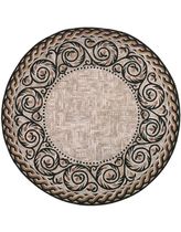 contemporary motif rug synthetic ANCIENT BRANCH ANTIQUE WHITE LIORA MANNE