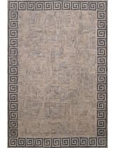 contemporary motif rug synthetic ANCIENT KEY NEUTRAL LIORA MANNE