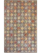 contemporary motif rug synthetic CHECKERED MARBLE MULTI LIORA MANNE
