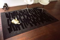contemporary motif rug in New Zealand wool (handmade) REFLECTIONS IN INK Studio Lawrence