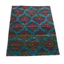contemporary motif rug in silk  GALERIE GIRARD