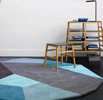 contemporary motif rug in wool (handmade) MENHIR by Damaris & Marc Ligne Roset France