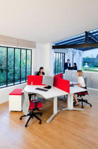 contemporary multiple workstation for open-space SERENIS Samas