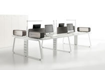contemporary multiple workstation for open-space MYPOD Uffix Concept by Uffix