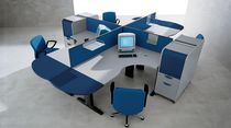 contemporary multiple workstation for open-space 9.27 by Perin, Topan archiutti