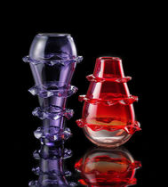 contemporary Murano glass vase PLISSE by Luisa Beccaria FORMIA-VIVARINI