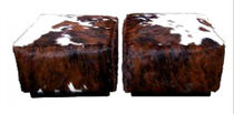 contemporary ottoman COW FUR PLANTATION