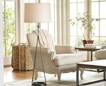 contemporary paper floor lamp DAUPHINE Williams Sonoma Home