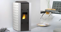contemporary pellet wood stove TWIST 6 Calimax