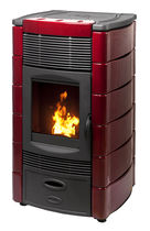 contemporary pellet wood stove DAFNE AIR PLUS 12,5 KW Calux Srl