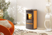 contemporary pellet wood stove (ceramic) LILIA PLUS EDILKAMIN