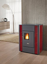 contemporary pellet wood stove (ceramic) MOON cadel