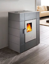 contemporary pellet wood stove (steel) MIKI cadel