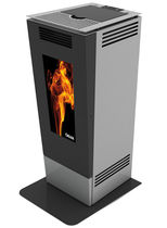 contemporary pellet wood stove (steel) FORMA 9 KW  Calux Srl