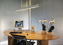 contemporary pendant lamp (aluminium, fluorescent) PD 101 T5 SLV BY DECLIC
