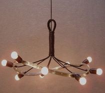 contemporary pendant lamp in reclaimed material CRASHED LAMP 9 Wheels-on-Fire