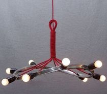 contemporary pendant lamp in reclaimed material CR 9 VELVET Wheels-on-Fire
