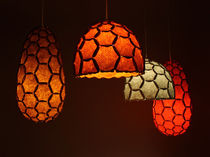 contemporary pendant lamp in solid non treated wood NECTAR by Rebecca Asquith rebecca asquith furniture object