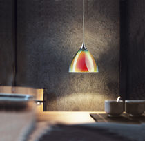 contemporary pendant lamp (blown glass, handmade) SILVA / DOWN 110 - DICRO BRUCK