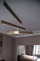contemporary pendant lamp (wood) GRAVITY O by C&eacute;dric Ragot YMER&MALTA