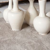 contemporary plain rug in linen (shag) LILA MASTERS OF LINEN