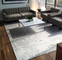 contemporary plain rug in vegetal silk (handmade) GRIFFE DE DIMORA