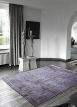 contemporary plain rug in vegetal silk (handmade) CAPRI DE DIMORA