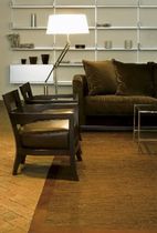 contemporary plain rug in leather PEZZARA Studio Art