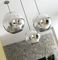 contemporary polycarbonate pendant lamp GLOBE SILVER  Paulo Coelho - Iluminacao e Decoracao