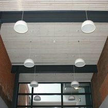 contemporary polycarbonate pendant lamp H+M 380 MM by Christian Hvidt FOCUS-LIGHTING
