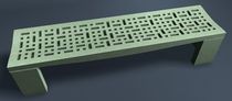 contemporary public bench in concrete WS-136 Wausau Select
