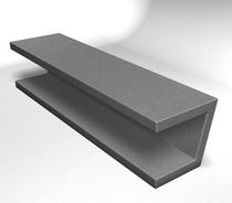 contemporary public bench in concrete WS-132 Wausau Select